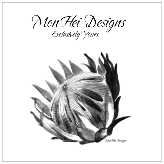 MonHei Designs Bespoke Embroidered and Hand painted Functional Art, Inspired by Western Cape's beautiful Fynbos