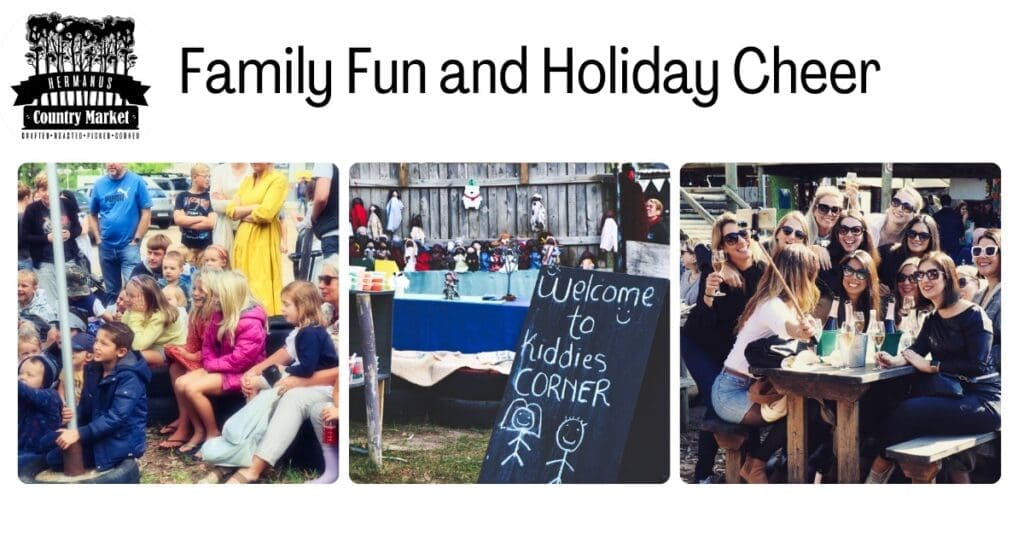 The festive season is upon us, and there’s no better place to celebrate with the whole family than at the Hermanus Country Market! Known for its welcoming, vibrant atmosphere, our market has everything you need to create beautiful holiday memories with loved ones. From kid-friendly activities to family photo ops, food, and festive cheer, our market is a perfect outing for all ages — and even your fur babies!